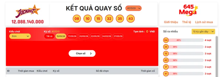 Săn Hàng Tỷ Đồng Khi Chơi Mega 645 Tại Bin88 Với Tỷ Lệ Trúng Cực Cao