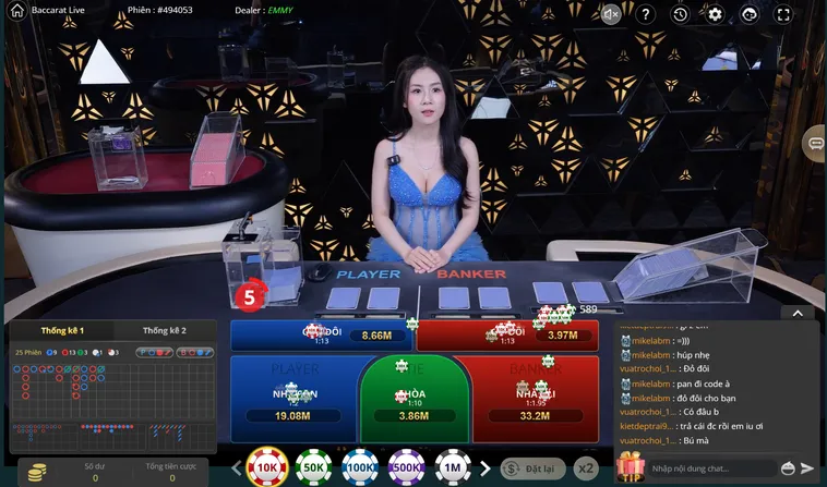 Trải Nghiệm Baccarat Live Tại Bin88 Với Tỷ Lệ Hoàn Tiền 1.5 Phần Trăm Ngay