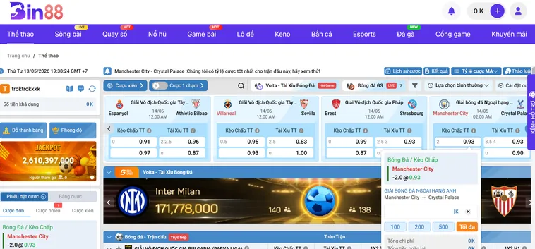 Tham Gia Thể Thao K-Sports Tại Bin88 Nhận Ngay Thưởng Nạp 100 Phần Trăm