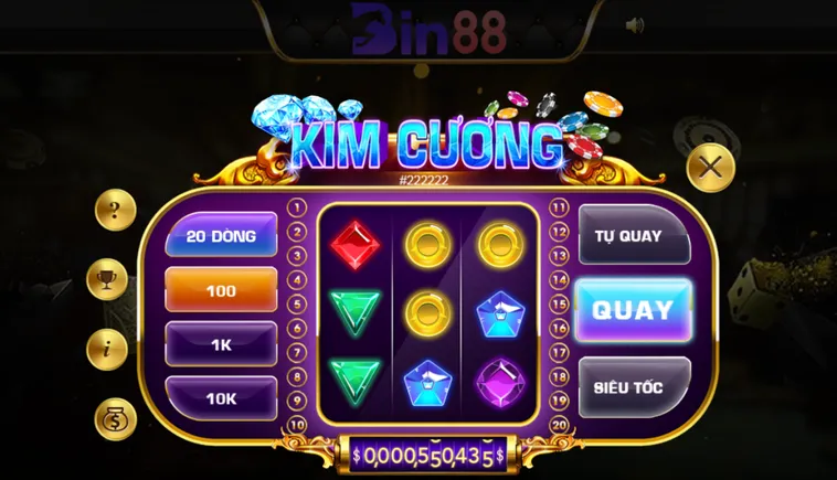 Trải Nghiệm Game Nhanh Kim Cương Tại Bin88 Nhận Thưởng Lớn Mỗi Giây