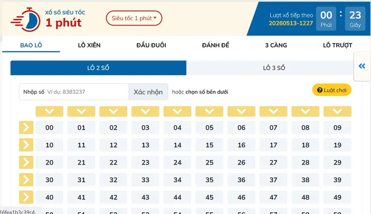 Trải Nghiệm Lô Đề Siêu Tốc Tại Bin88 Nhận Thưởng Lớn Chỉ Trong 1 Phút
