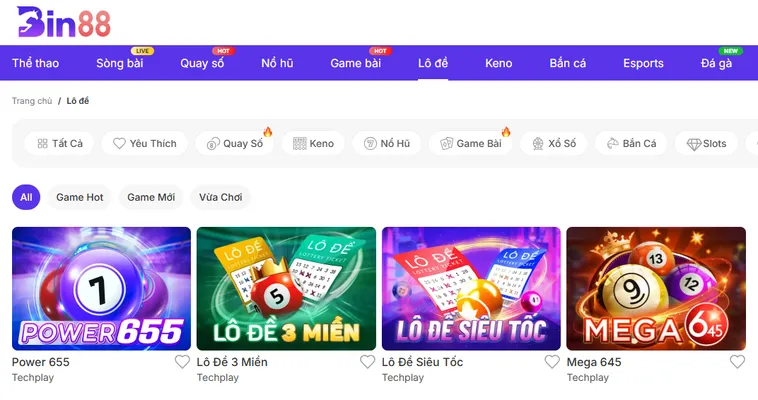 Lô Đề Bin88 Tỷ Lệ Trúng Cao Với Mức Thưởng 1 Ăn 99 Hấp Dẫn Nhất