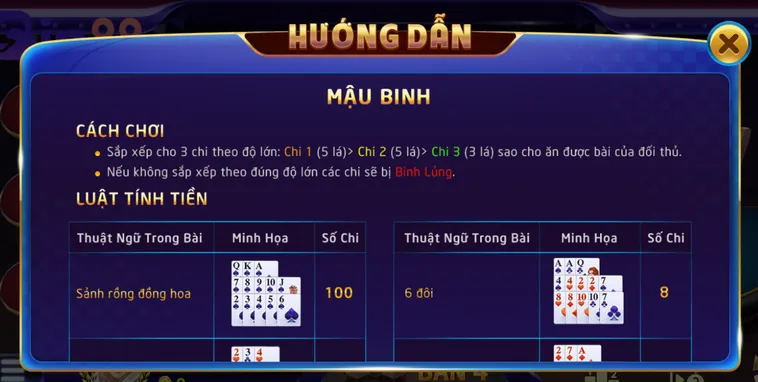 Mậu Binh Bin88 So Tài Sắp Xếp Bài Nhận Thưởng Lớn 1 Ăn 30