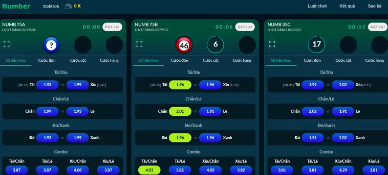 Quay Số Numbers Game Tại Bin88 Kiếm Tiền Online Với Tốc Độ Trả Thưởng 30 Giây