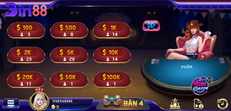 Phỏm Bin88 Chinh Phục Game Bài Chiến Thuật Với Tỷ Lệ Ăn 1 Ăn 95