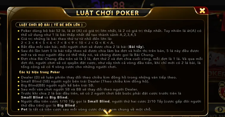 Poker Bin88 Đấu Trí Đỉnh Cao Nhận Thưởng Jackpot Lên Đến 500 Triệu