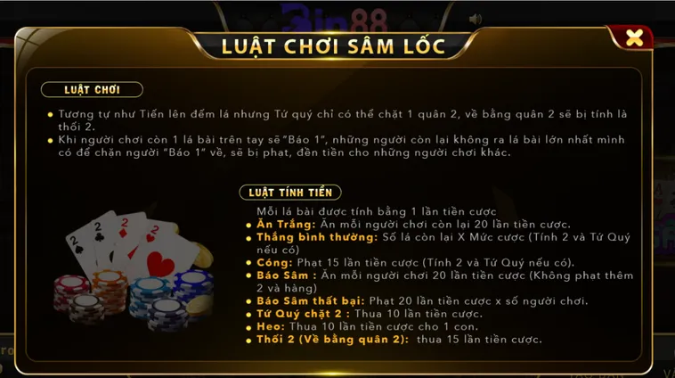 Sâm Lốc Tại Bin88 Sát Phạt Cực Căng Nhận Code Khởi Nghiệp Ngay