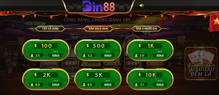 Hướng Dẫn Chơi Tiến Lên Đếm Lá Tại Bin88 Nhận Ngay Khuyến Mãi Cực Sốc