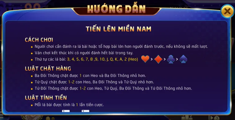 Chơi Tiến Lên Miền Nam Tại Bin88 Nhận Tỷ Lệ Thưởng Cực Cao