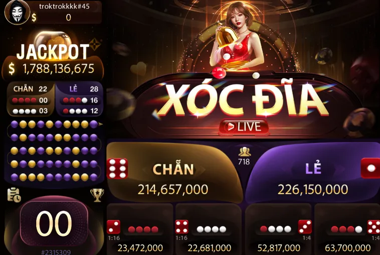 Xóc Đĩa Live Tại Bin88 Đặt Cược Trực Tiếp Rinh Ngay Quà Tặng Khủng