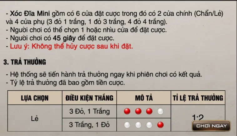 Game Nhanh Xóc Đĩa Mini Tại Bin88 Trả Thưởng Siêu Tốc Và Uy Tín Tuyệt Đối